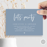 Cena y baile boda Elopement, vamos fiesta