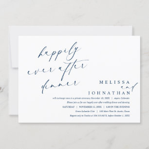 Invitación Cena y Baile Felices por Siempre 