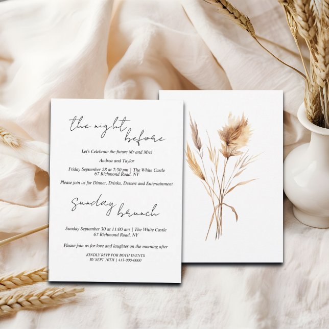 Invitación Cena y Brunch dominical de Pampas Grass (Subido por el creador)