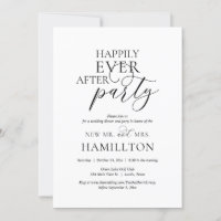 Cena y fiesta de boda Felices para siempre Invita