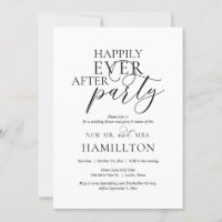 Cena y fiesta de boda para siempre feliz
