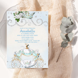 Invitación Cenicienta Carriage Fiesta de hadas