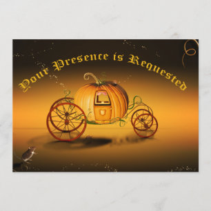 Invitación Cenicienta de la fiesta de la princesa