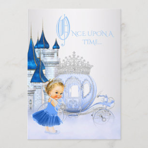 Invitación Cenicienta Érase Una Vez Cumpleaños Princesa