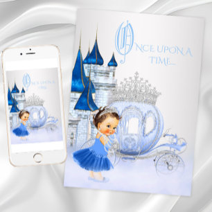Invitación Cenicienta Érase Una Vez Cumpleaños Princesa