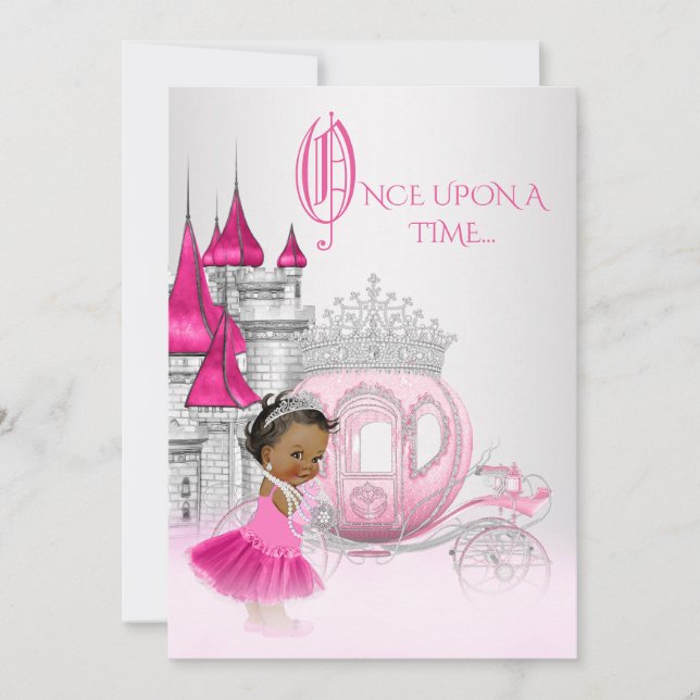 Invitación Cenicienta Érase una Vez Princesa Cumpleaños (Anverso)