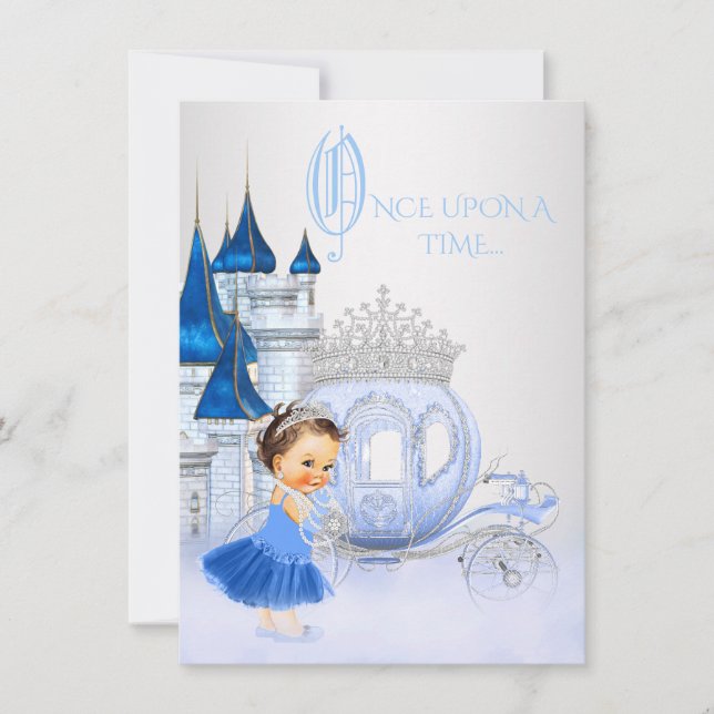 Invitación Cenicienta Érase una Vez Princesa Cumpleaños (Anverso)