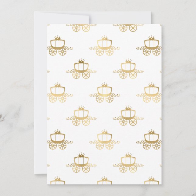 Invitación Cenicienta Princesa Real Magia (Anverso)