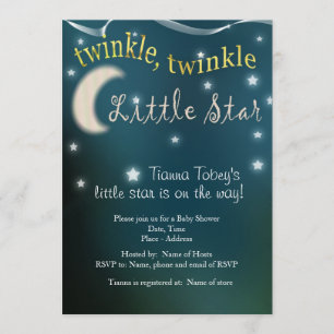 Invitación Centelleo, centelleo, poca estrella
