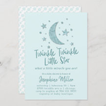 Centelleo poca menta Baby Shower de las estrellas