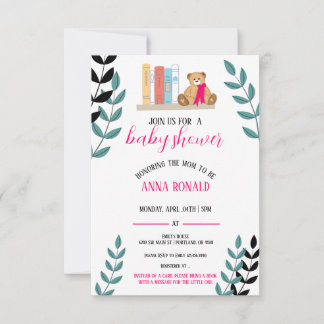 Invitación Centrado en el tema de los librosBaby Shower