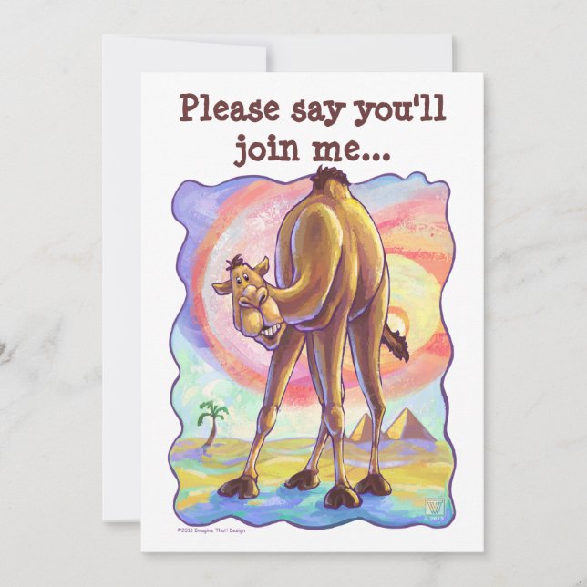 Invitación Centro de Fiesta de camello (Anverso)