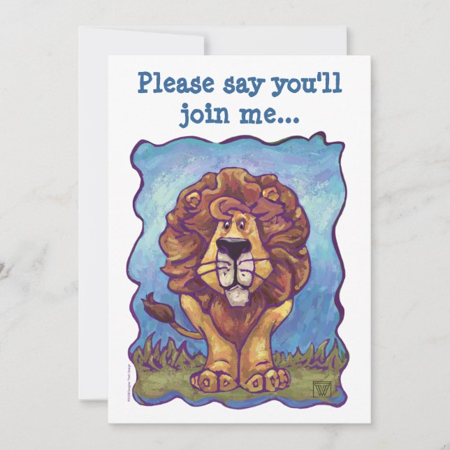 Invitación Centro de Fiesta de Leones (Anverso)