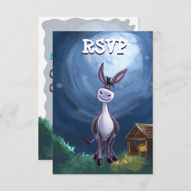 Invitación Centro de Fiestas de Donkey (Anverso / Reverso)