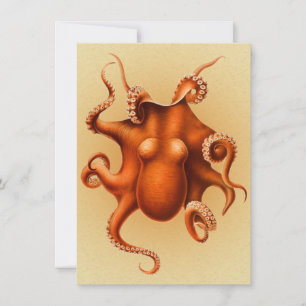 Invitación Cephalapod Vintage