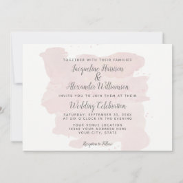 Invitación Cepillo rosa simple y moderno: lavado de agua