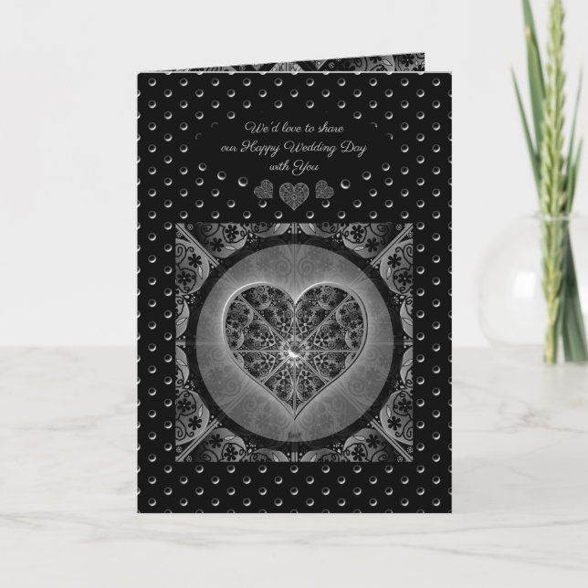 Invitación Ceramic Lace Black (Anverso)