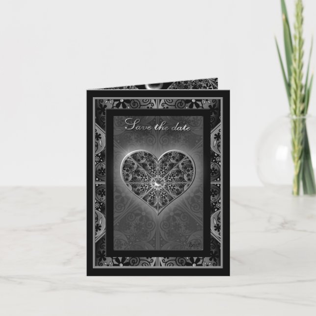 Invitación Ceramic Lace Black (Anverso)