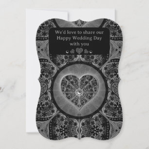 Invitación Ceramic Lace Black
