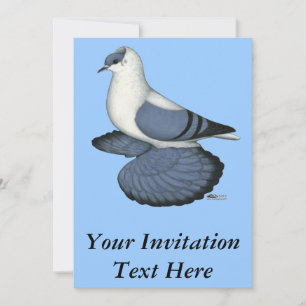 Invitación Cerdo Tragado Azul