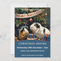 Cerdos De Guinea Y Árbol De Navidad