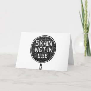 Invitación Cerebro no en uso