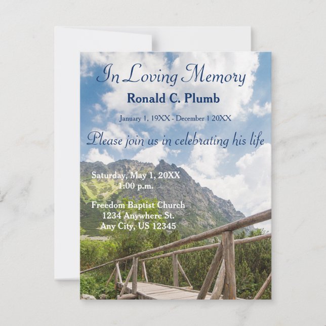 Invitación Ceremonia conmemorativa del entierro el | del (Anverso)