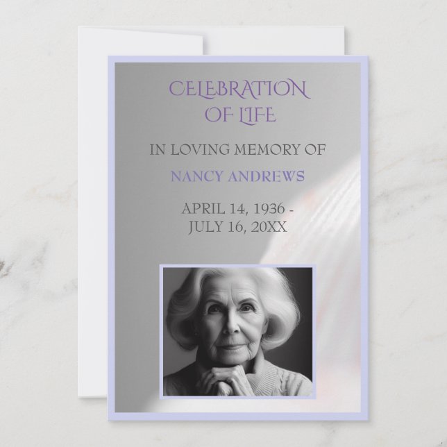 Invitación Ceremonia conmemorativa del funeral de Shell Light (Anverso)