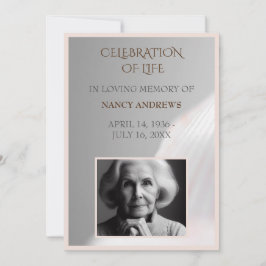 Invitación Ceremonia conmemorativa del funeral de Shell Pink