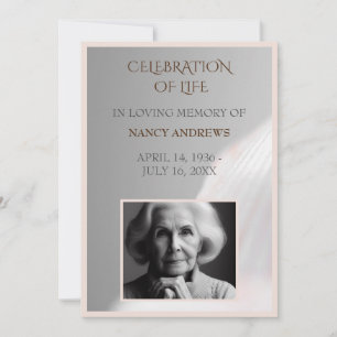 Invitación Ceremonia conmemorativa del funeral de Shell Pink