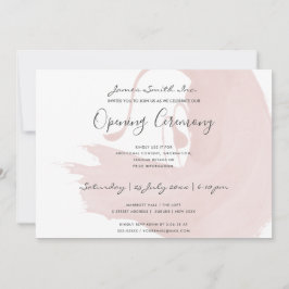 INVITACIÓN CEREMONIA DE APERTURA DE PINCELADA DE ACUARELA ROS
