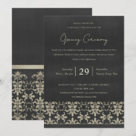 INVITACIÓN CEREMONIA DE APERTURA DEL GRAN VELVET NAVY SILVER