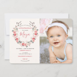 Invitación Ceremonia de Arroz por Primera Vez en la Guerra de