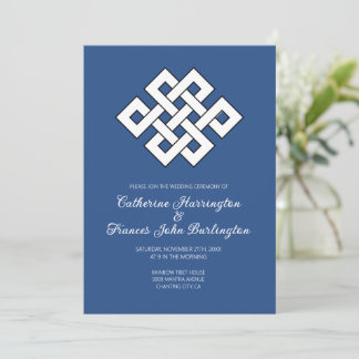 Invitación Ceremonia de Boda Budista del Nudo Interminable de