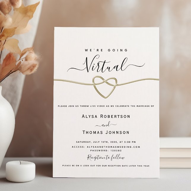 Invitación Ceremonia de Boda virtual (Subido por el creador)