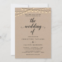 Invitación Ceremonia de Bodas de la Iglesia, Alojamiento de P