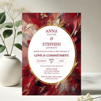 Invitación Ceremonia de Compromiso Contemporáneo de Borgoña