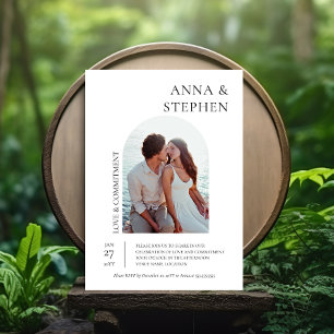 Invitación Ceremonia de Compromiso Fotográfico de Elegancia S