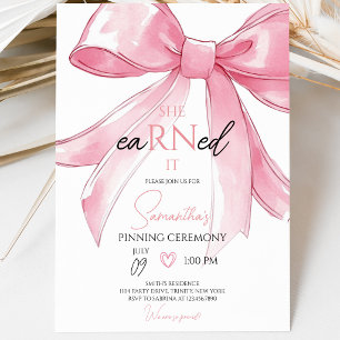 Invitación Ceremonia de entrega de insignias a enfermeras