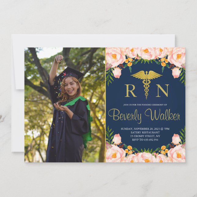 Invitación Ceremonia De Fotomía De La Marina Y De La Enfermer (Anverso)