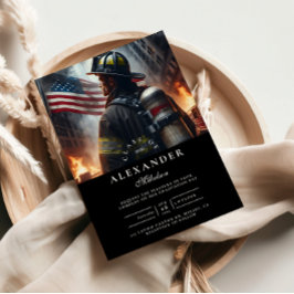 Invitación Ceremonia de graduación de bomberos