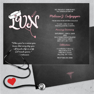 Invitación Ceremonia de graduación de enfermeras de enfermerí
