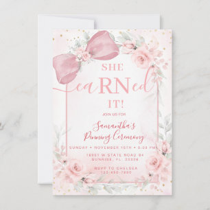 Invitación Ceremonia de Graduación de Enfermería RN con Flora