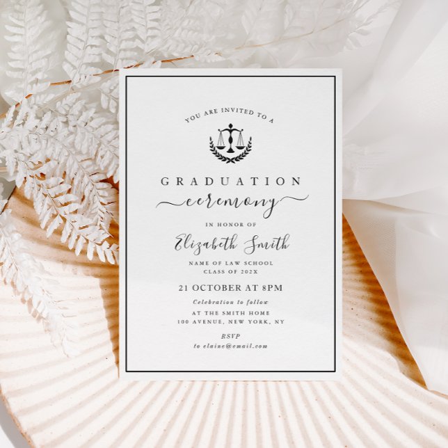 Invitación ceremonia de graduación de la escuela de derecho m (Subido por el creador)