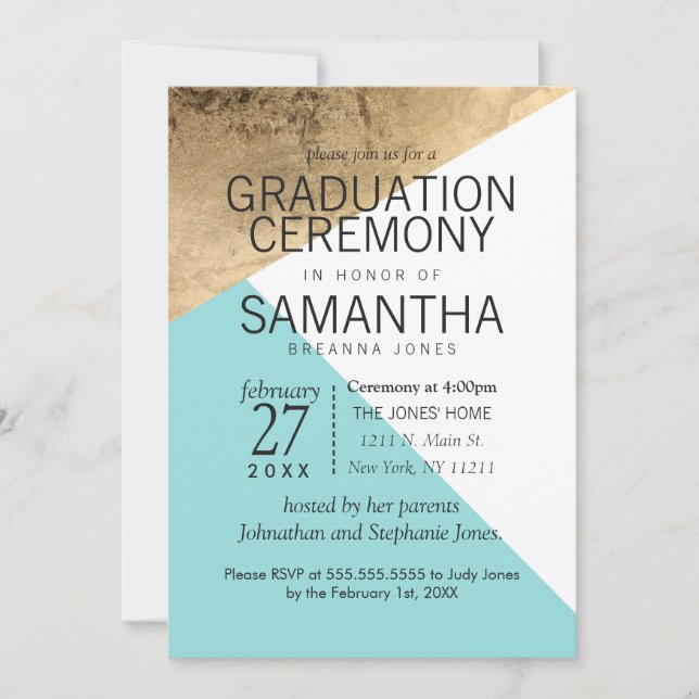 Invitación Ceremonia de graduación de los triángulos blancos  (Anverso)