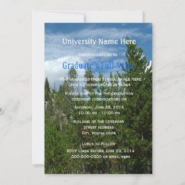 Invitación Ceremonia de graduación de piedra amarilla (convoc