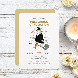 Invitación Ceremonia de graduación de preescolar / jardín de 