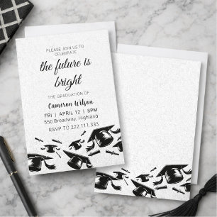 Invitación Ceremonia de graduación "El futuro es brillante"