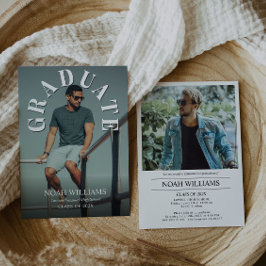 Invitación Ceremonia de graduación fotográfica y Fiesta, grad