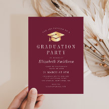 Ceremonia de Graduación Marrón de Texto Moderno